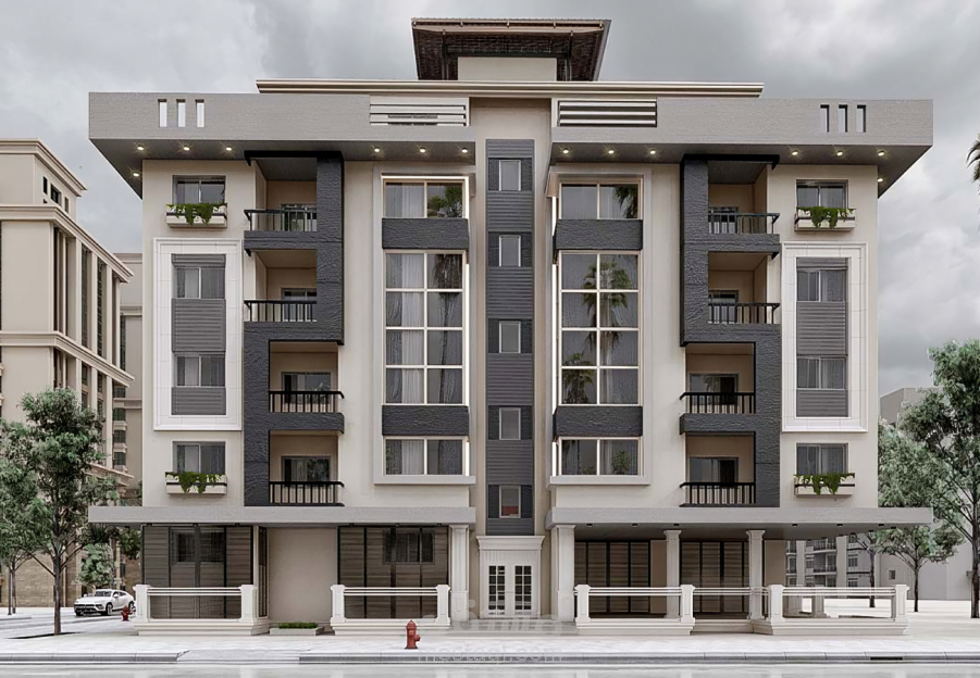 عمارة سكنية – كوم أمبو غرب السكة